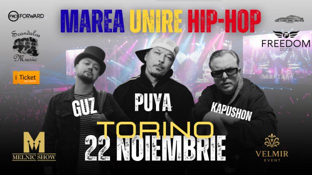 MAREA UNIRE HIP-HOP – ROMÂNIA și MOLDOVA se întâlnesc la TORINO!