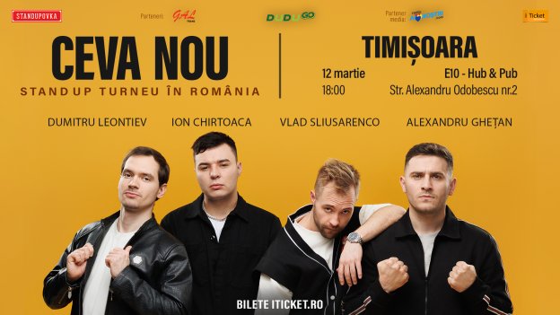 CEVA NOU Standup turneu în România - Timișoara